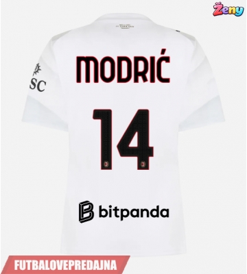 Lacne Ženy Futbalové dres AC Milan Luka Modric #14 2026-27 Krátky Rukáv - Preč
